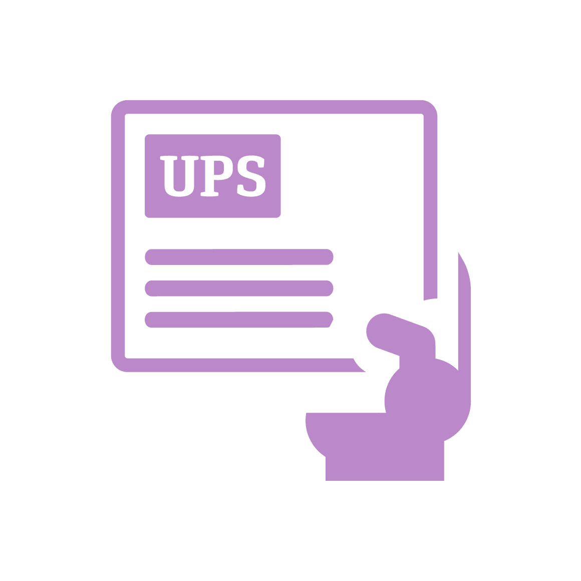 3. Verpacken Sie Ihr defektes muss.dental-Handstück und versehen Sie es mit der beigelegten UPS-Versandmarke. Der Versand innerhalb Deutschlands ist für Sie kostenlos.